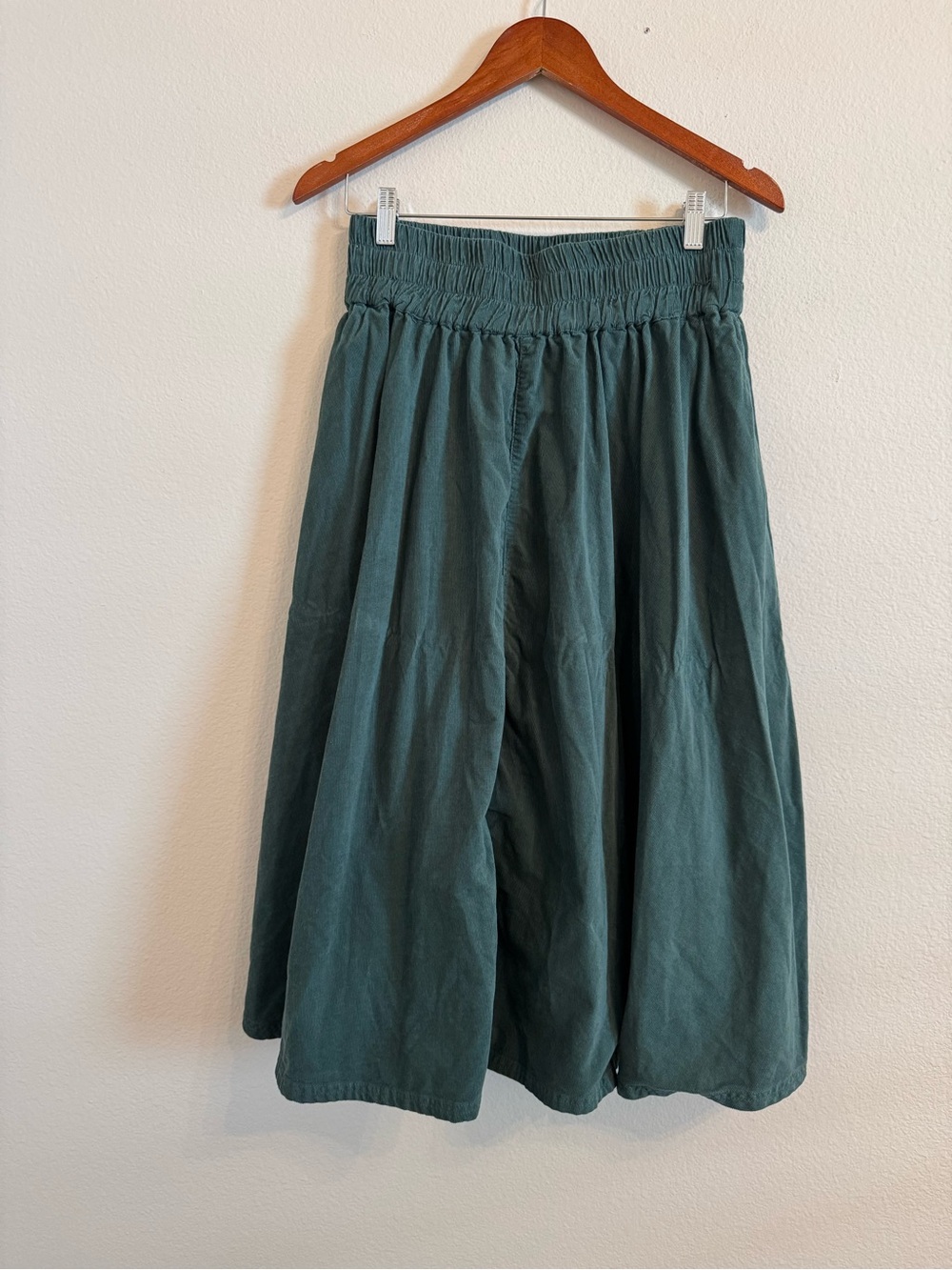 Free People WeThe Free Green Corduroy Skirt